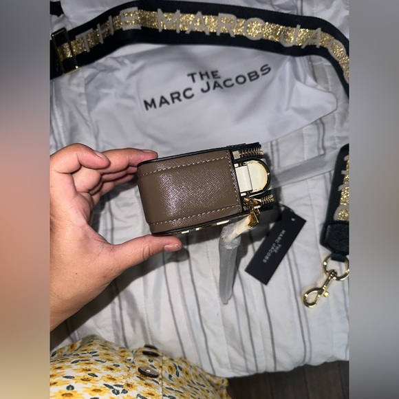 🔥New🤎Neutral the Marc jacobs snapshot bag taupe brown french grey bag - Picture 9 of 17